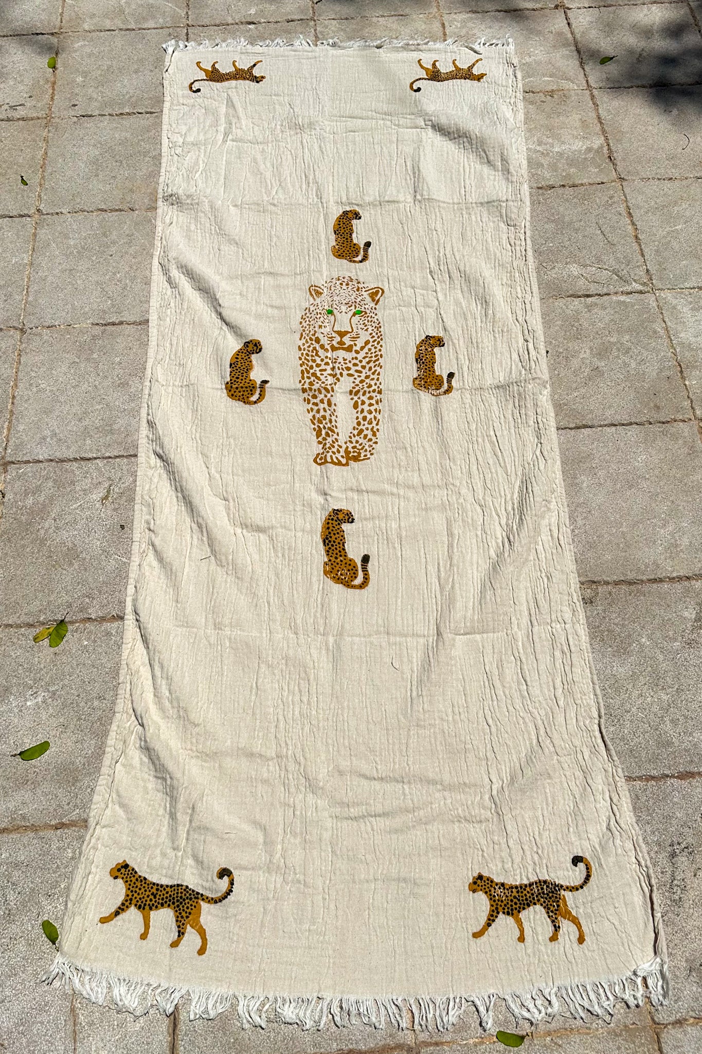 Beach Towel, Pestamal, Red Palm Tree
