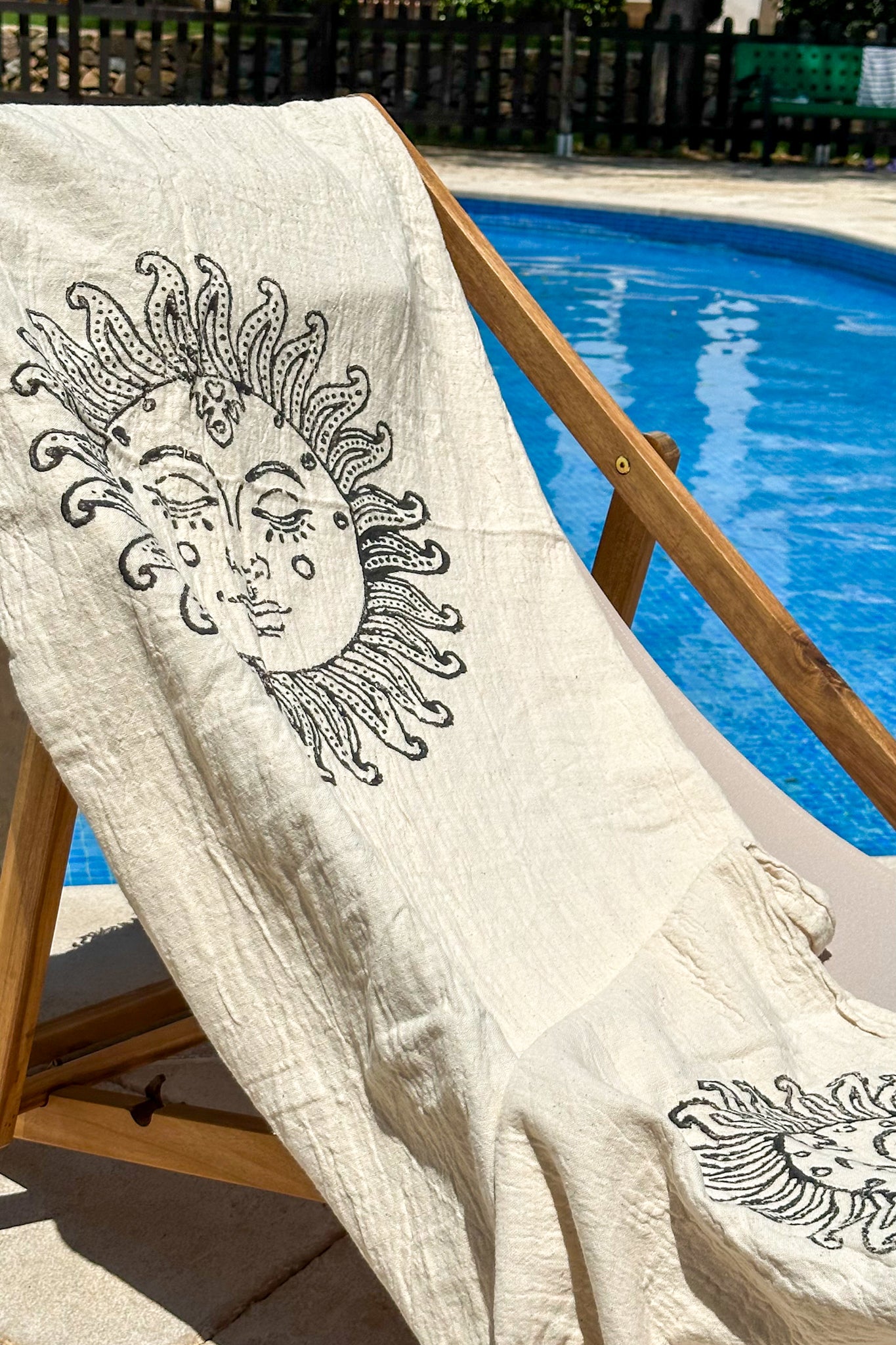 Beach Towel, Pestamal, Red Palm Tree