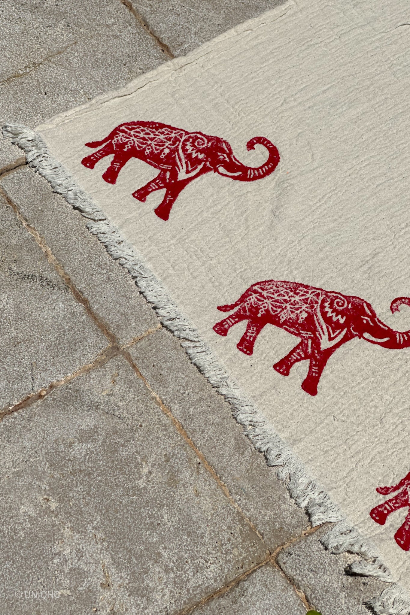 Beach Towel, Pestamal, Red Palm Tree