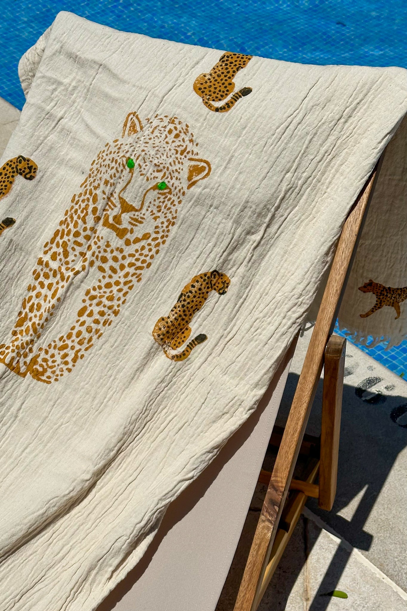Beach Towel, Pestamal, Red Palm Tree