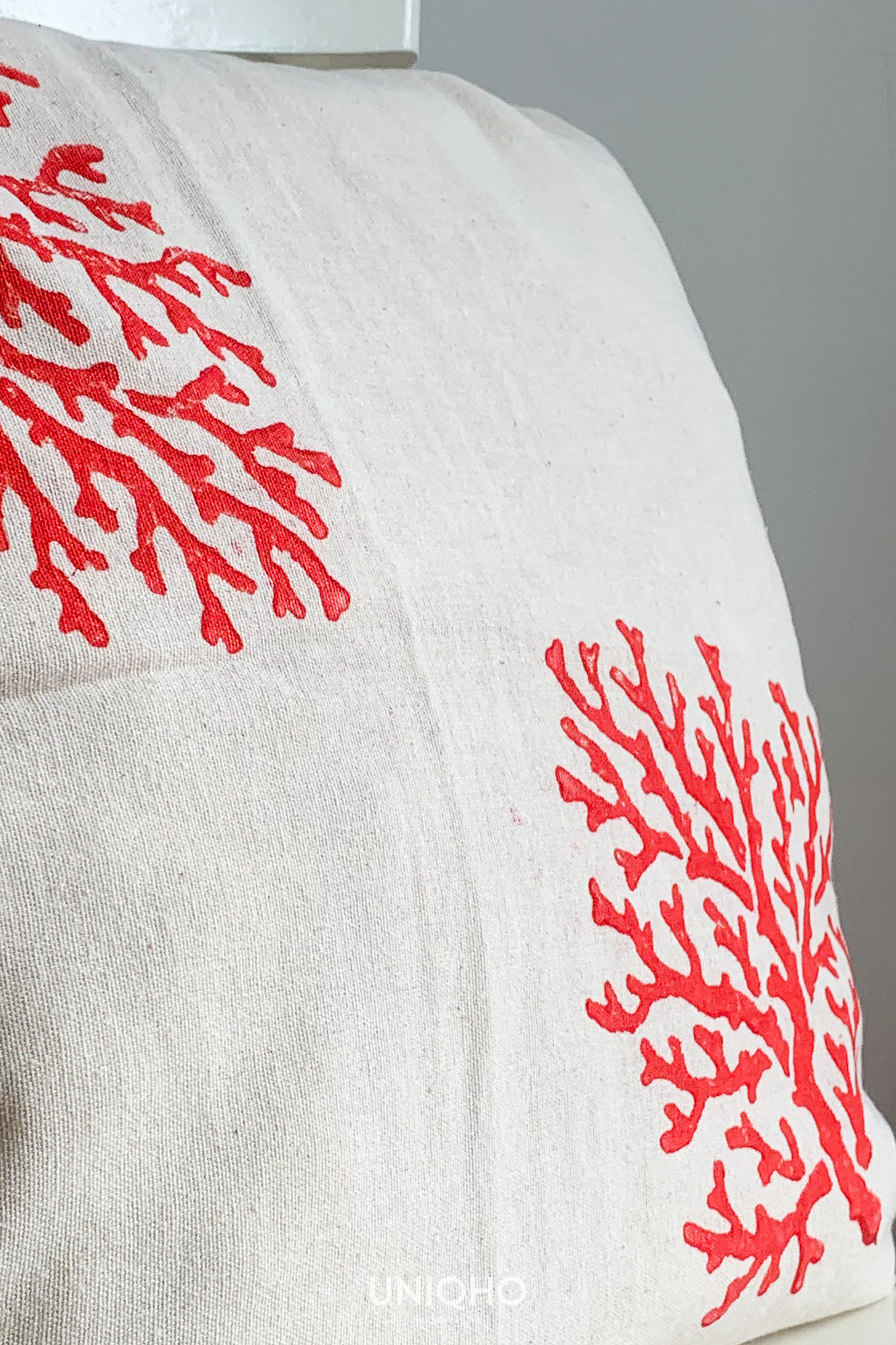 Cushion Cover, Coral Red