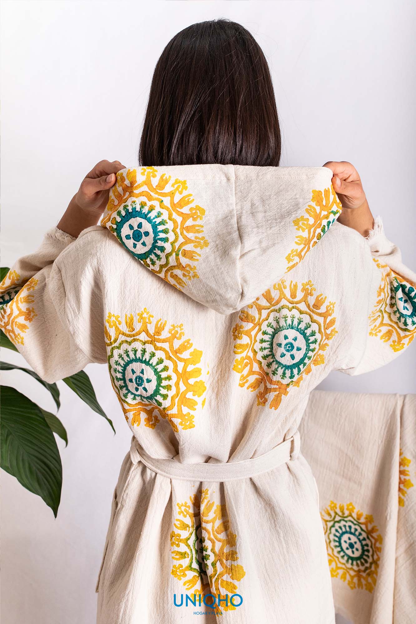 Kimono, Bathrobe, Woodblock Printing, Mandala