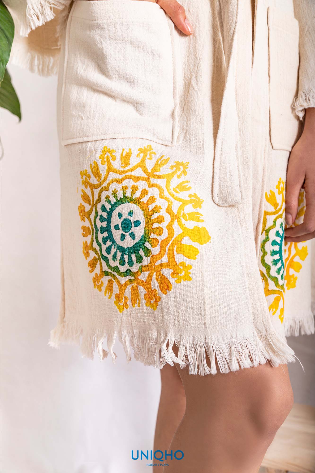 Kimono, Bathrobe, Woodblock Printing, Mandala