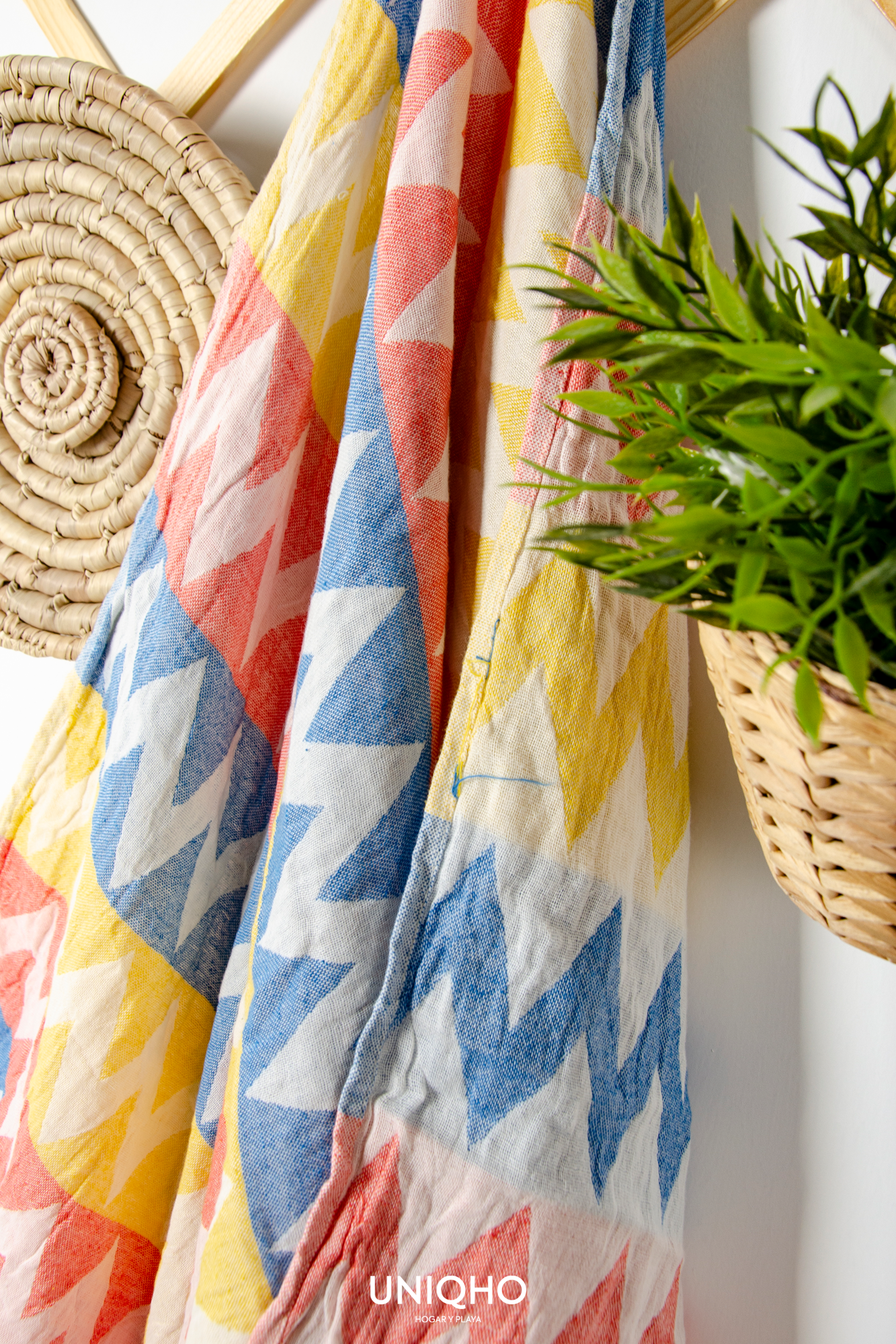 Pestamal, Toalla, Zigzag, Multicolor