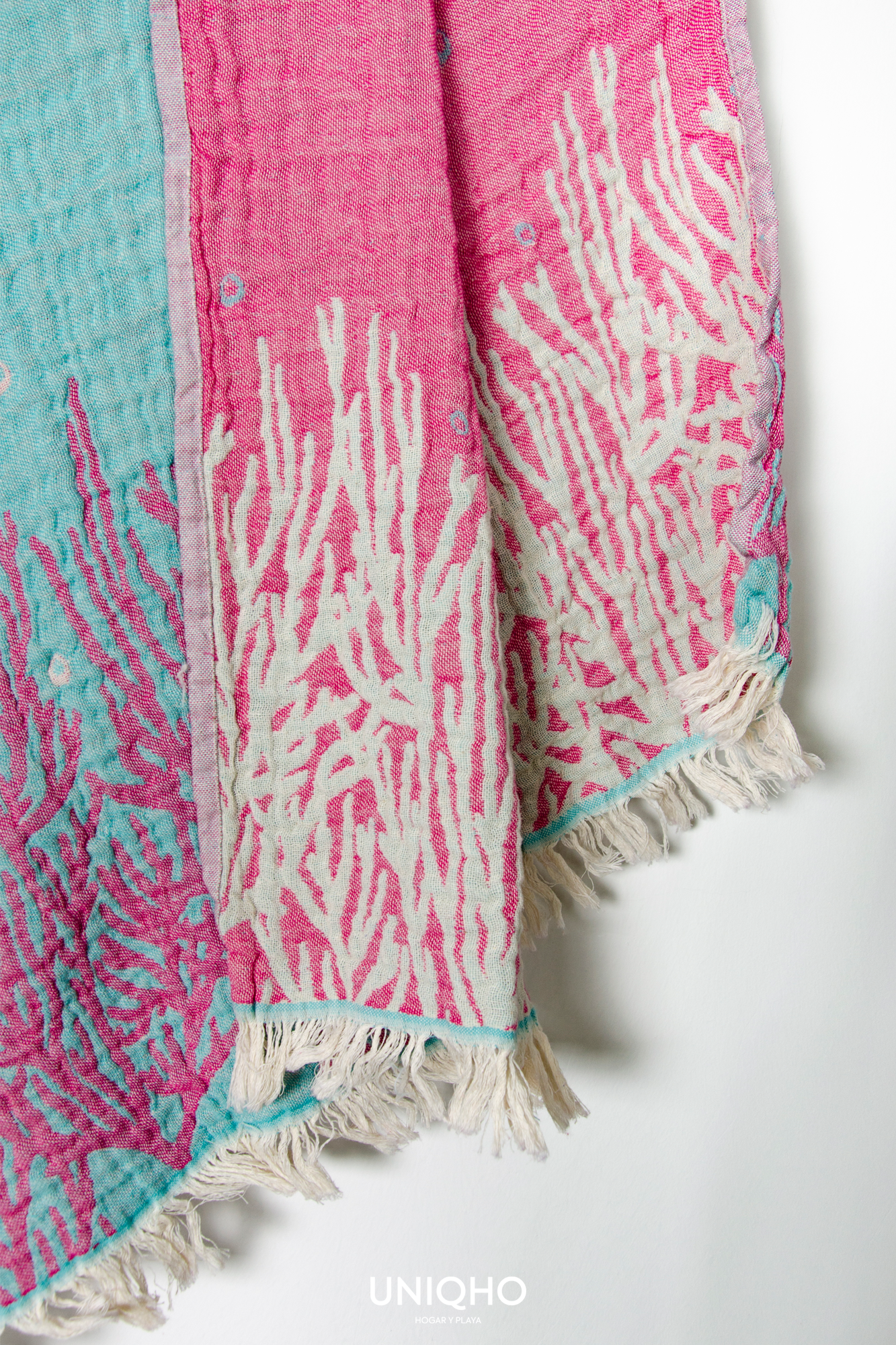 Toalla de Playa, Pestamal, Pez Coral, Menta