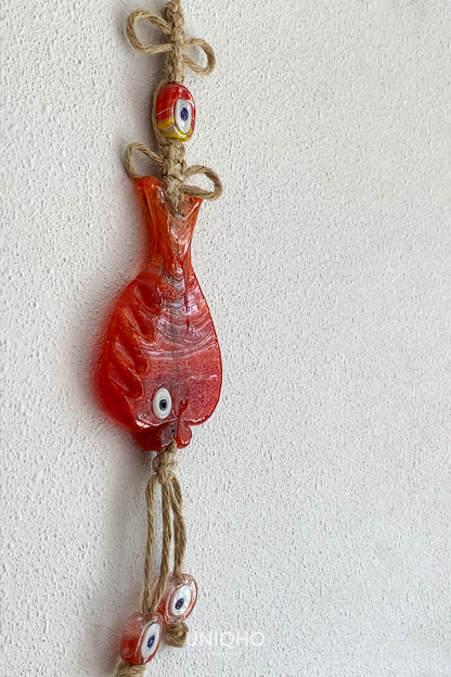 Decoración de pared, Pez Nazar, Rojo