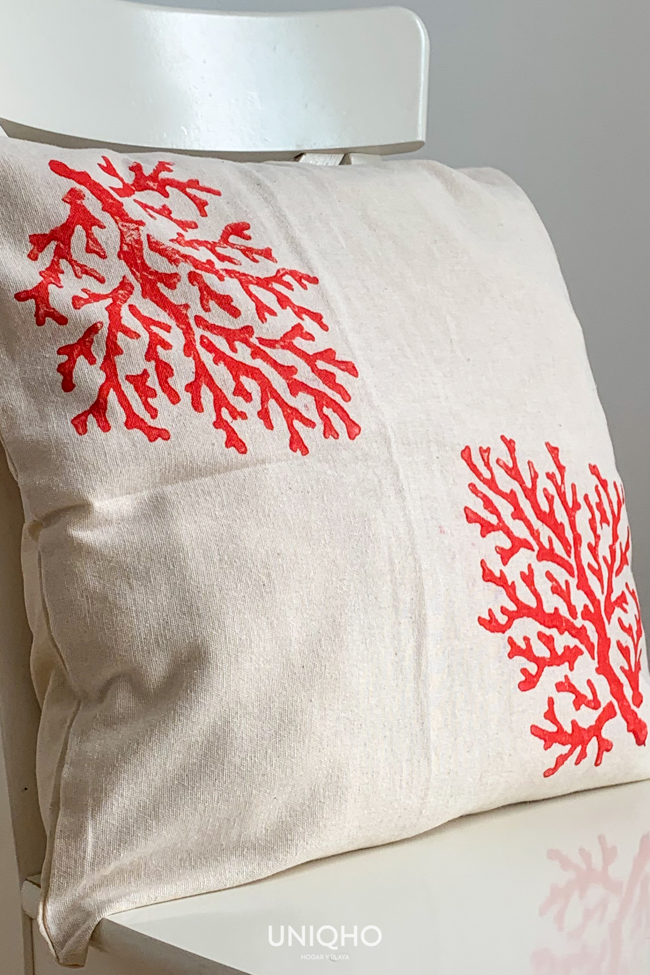Funda de cojín, Coral Rojo